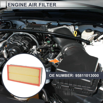Engine Air Filter for Porsche Cayenne 3.0L 3.6L 4.8L (2011-2018)