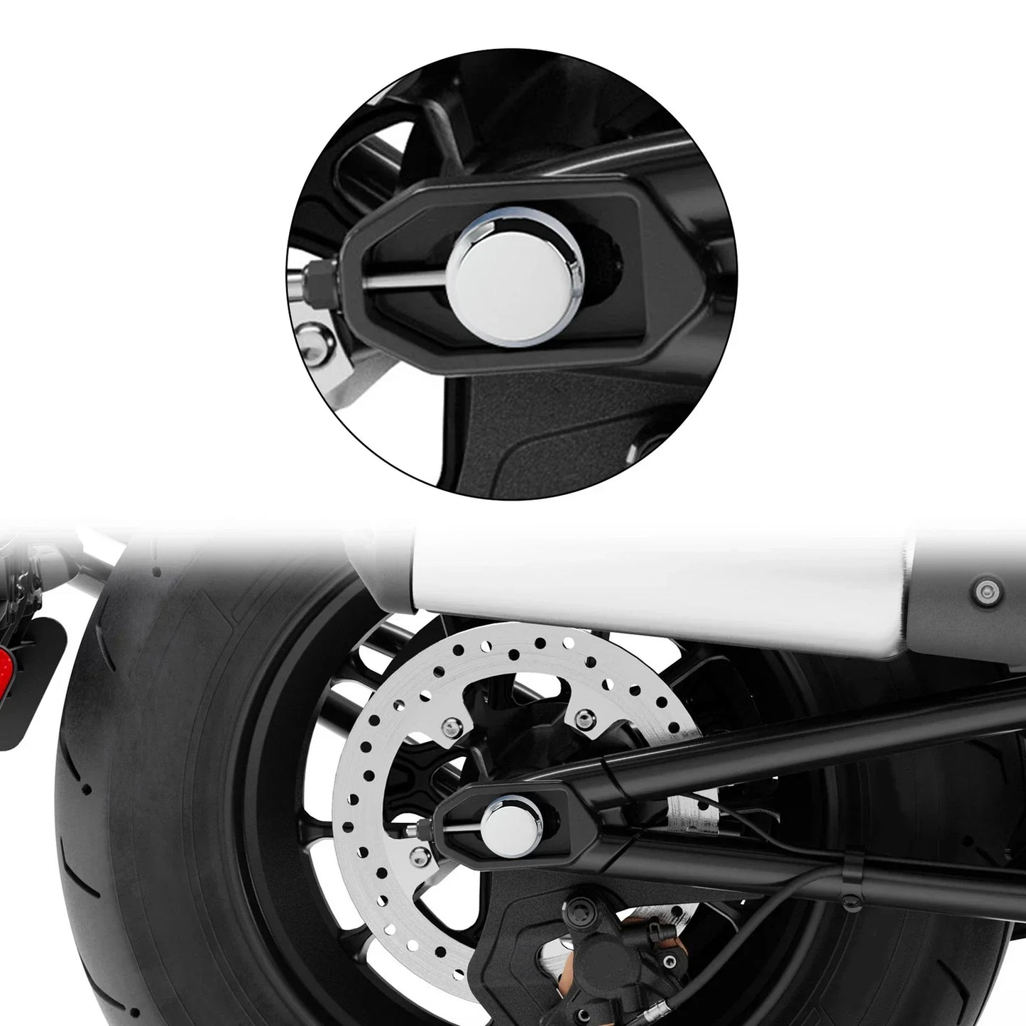 Rear Axle Nut Cover for Harley Sportster S, Pan America (2021-2024)