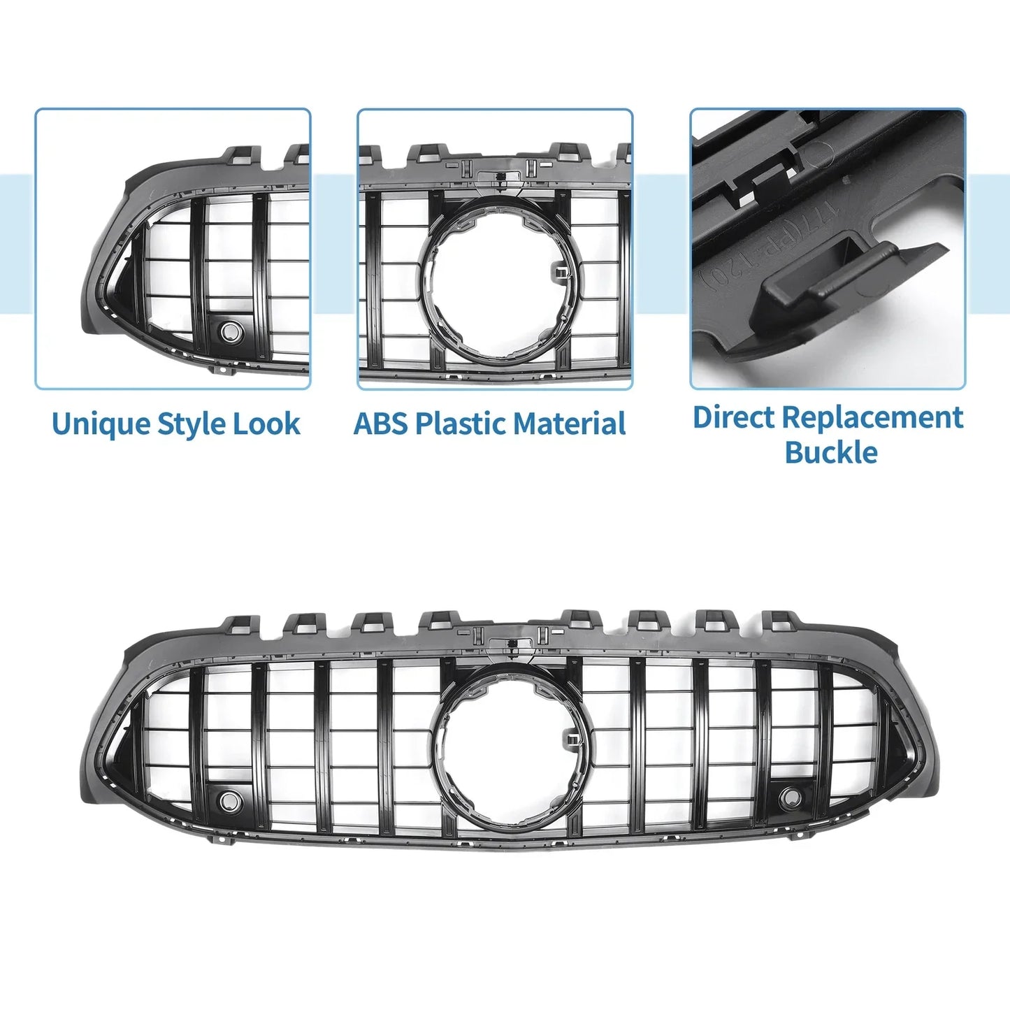 Front Upper Bumper Grille for Mercedes-Benz