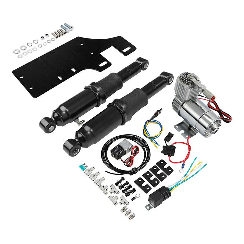 Rear Air Ride Suspension Kit for Harley Street Glide Touring (1994-2025)