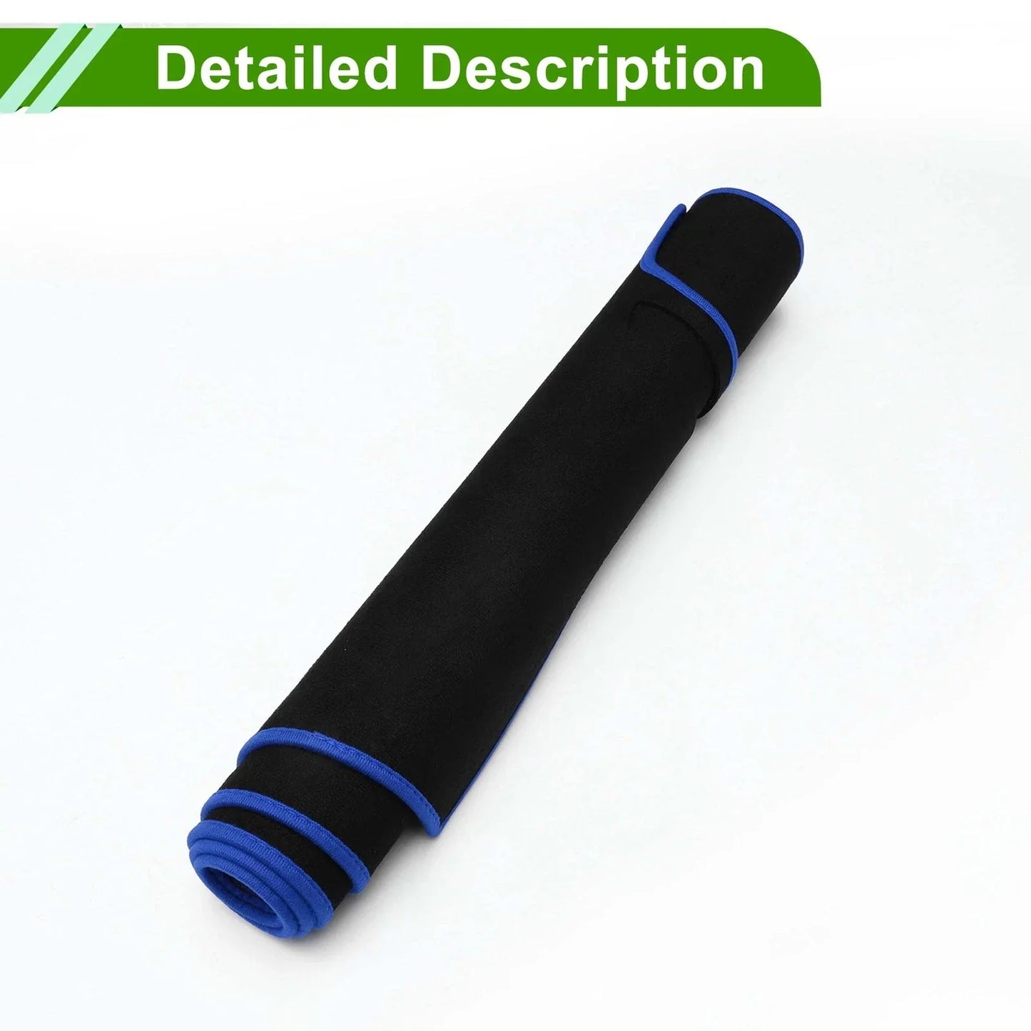 Dashboard Cover Mat for Honda Odyssey (2009-2014) Sun Protector Pad Black Blue