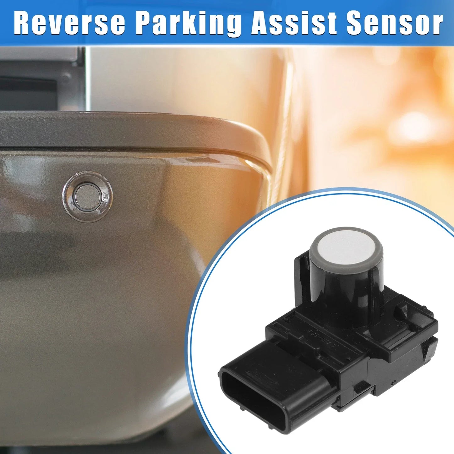 Parking Assist Sensor for Toyota - Durable ABS Plastic Black Rear