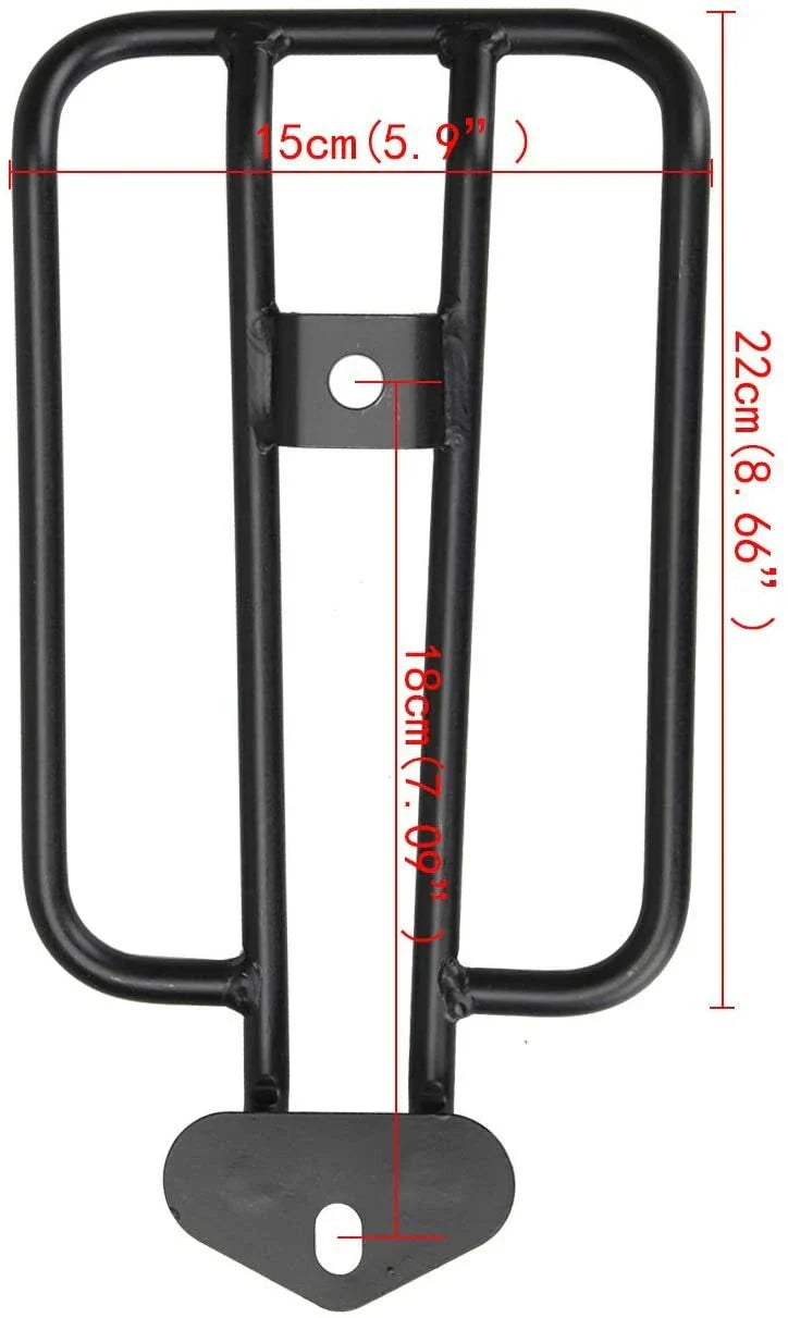 6" Black Solo Seat Luggage Rack for Harley Sportster XL883/1200 (2004-2023)