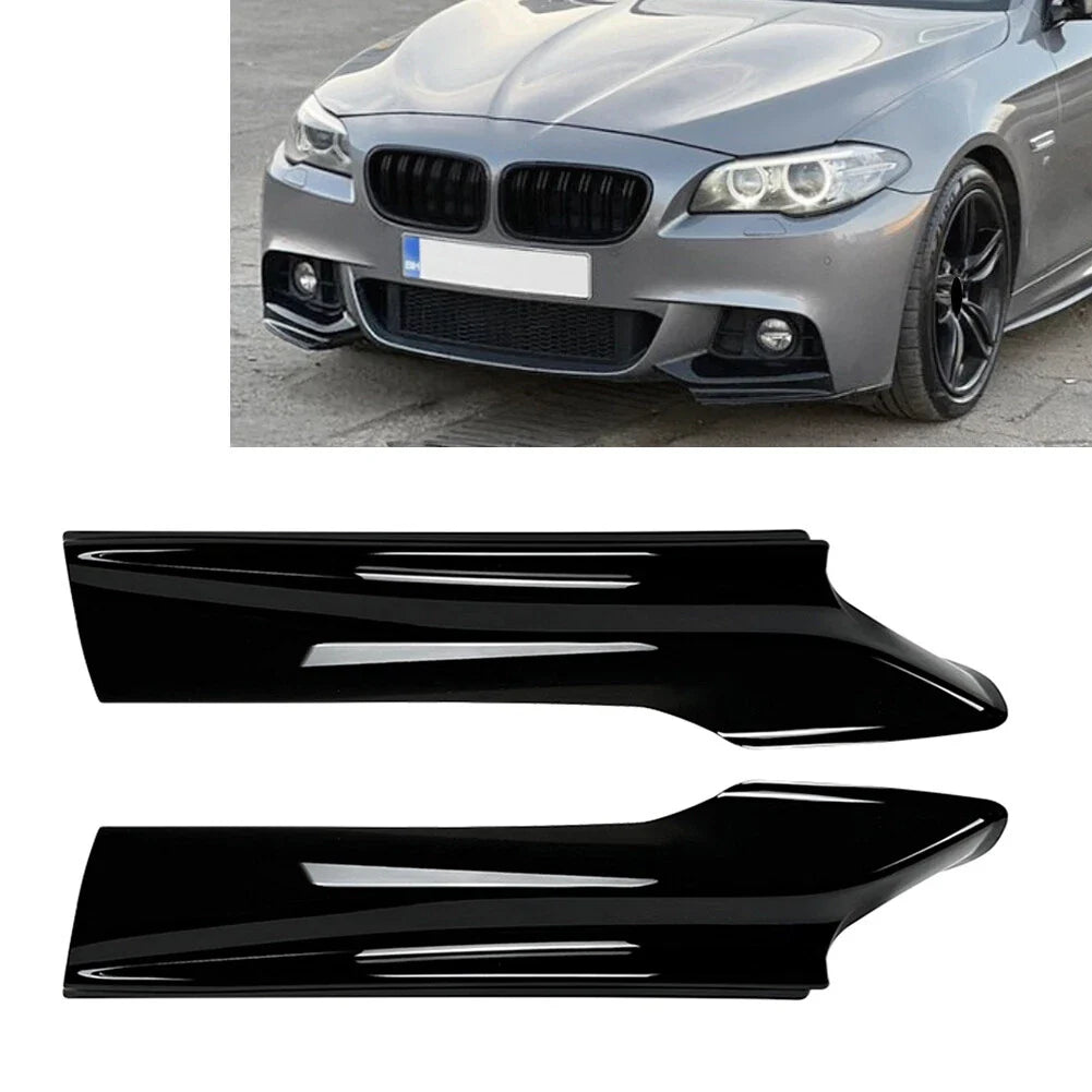 Gloss Black Front Splitter Lip for BMW 5 Series F10 F11 M Sport (2011-2017)