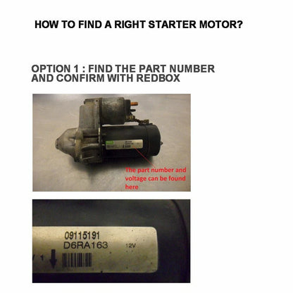 Starter Motor for Toyota Hilux 2.4L, 22R, 2.0L, Camry, Land Cruiser, Hiace