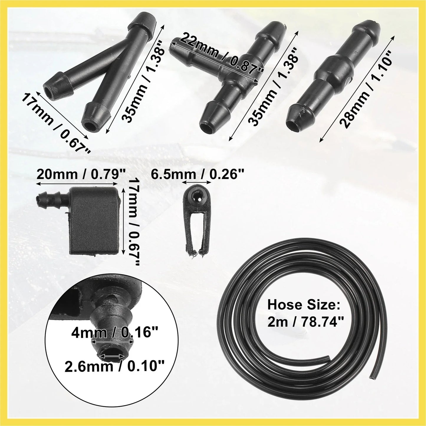Windshield Washer Nozzles Kit for Mercedes-Benz Sprinter (2010-2023)
