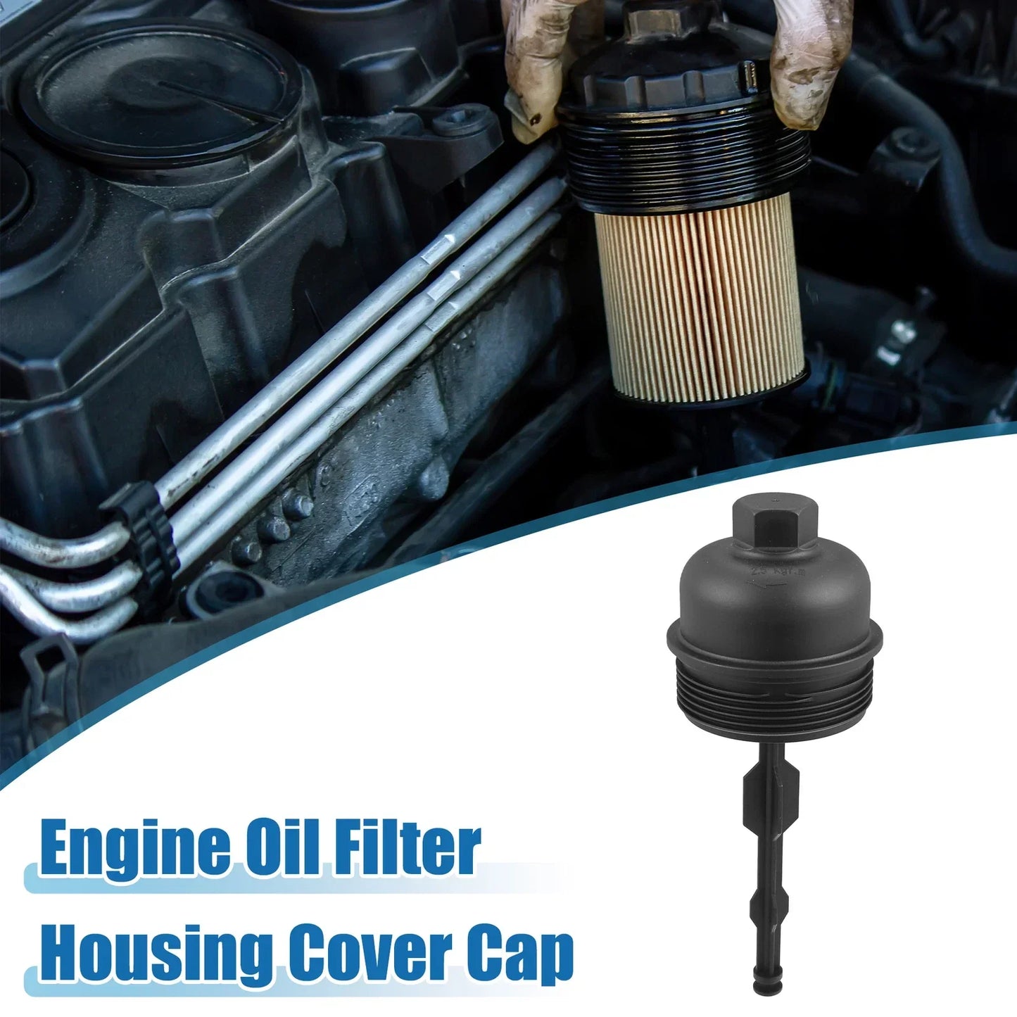 Engine Oil Filter Housing Cover for Hyundai Accent 1.5L (2005-2010)