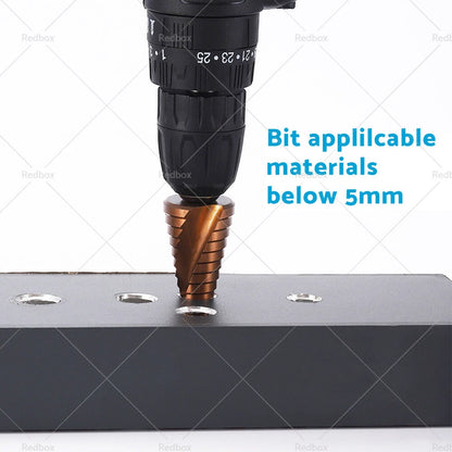 Cobalt Steel Step Cone Drill Bit Hole Cutter for Stainless Steel