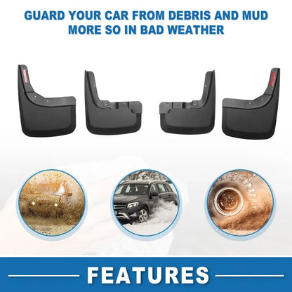 Mud Flap Splash Guard for Chevy Silverado 1500 2019-2024 4WD
