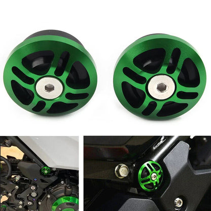 Frame Hole Cover Plug Cap Green for KAWASAKI Ninja 250 400 (2018-2020)