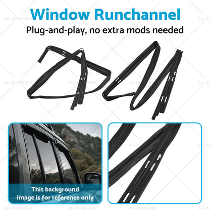 QTR Runchannel Window for Mitsubishi Pajero Montero (2000-2006)