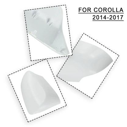 Left Rear View Mirror Cover Cap / White for Toyota Corolla (2014–2018)