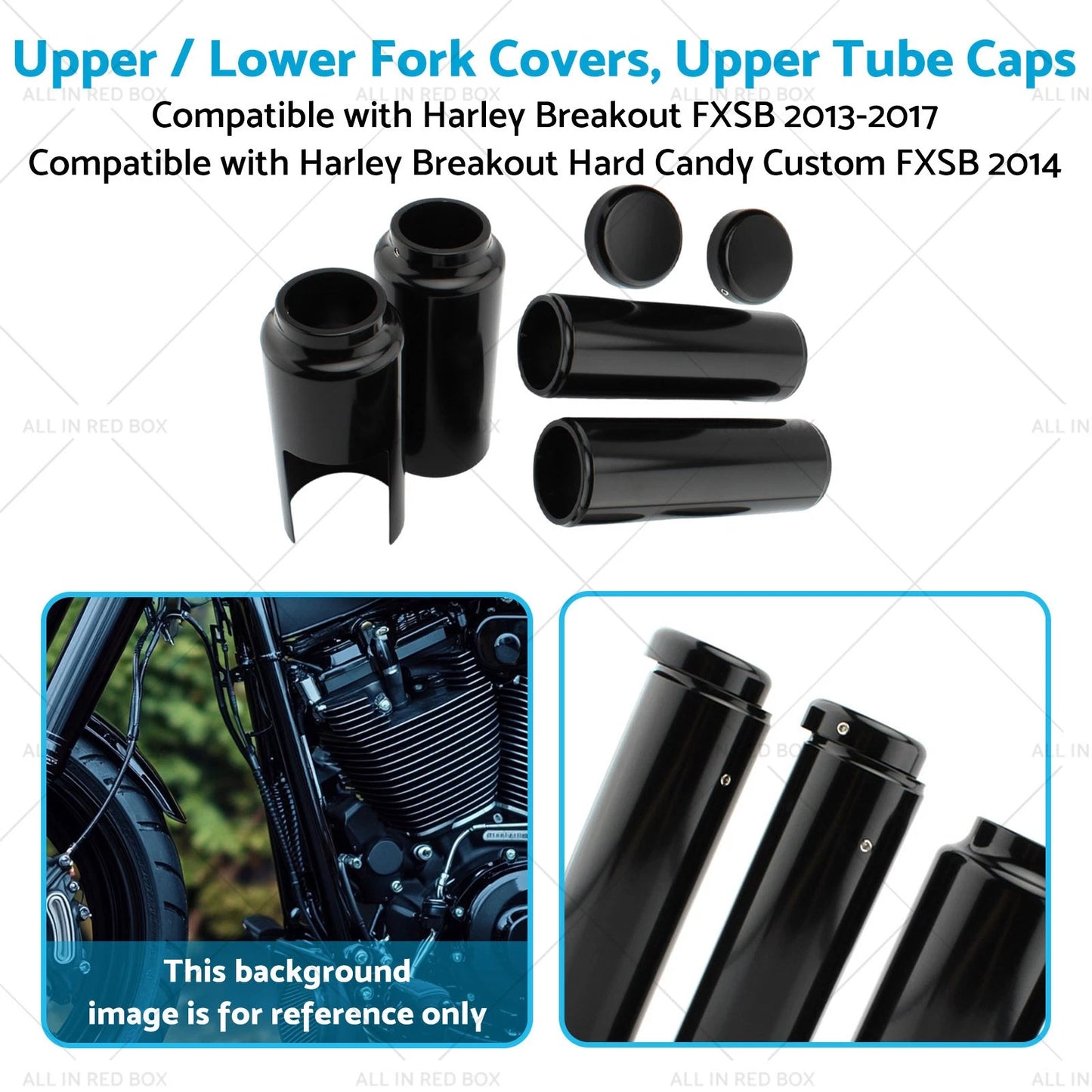 Front Fork Covers for Harley Breakout FXSB 2013-2017