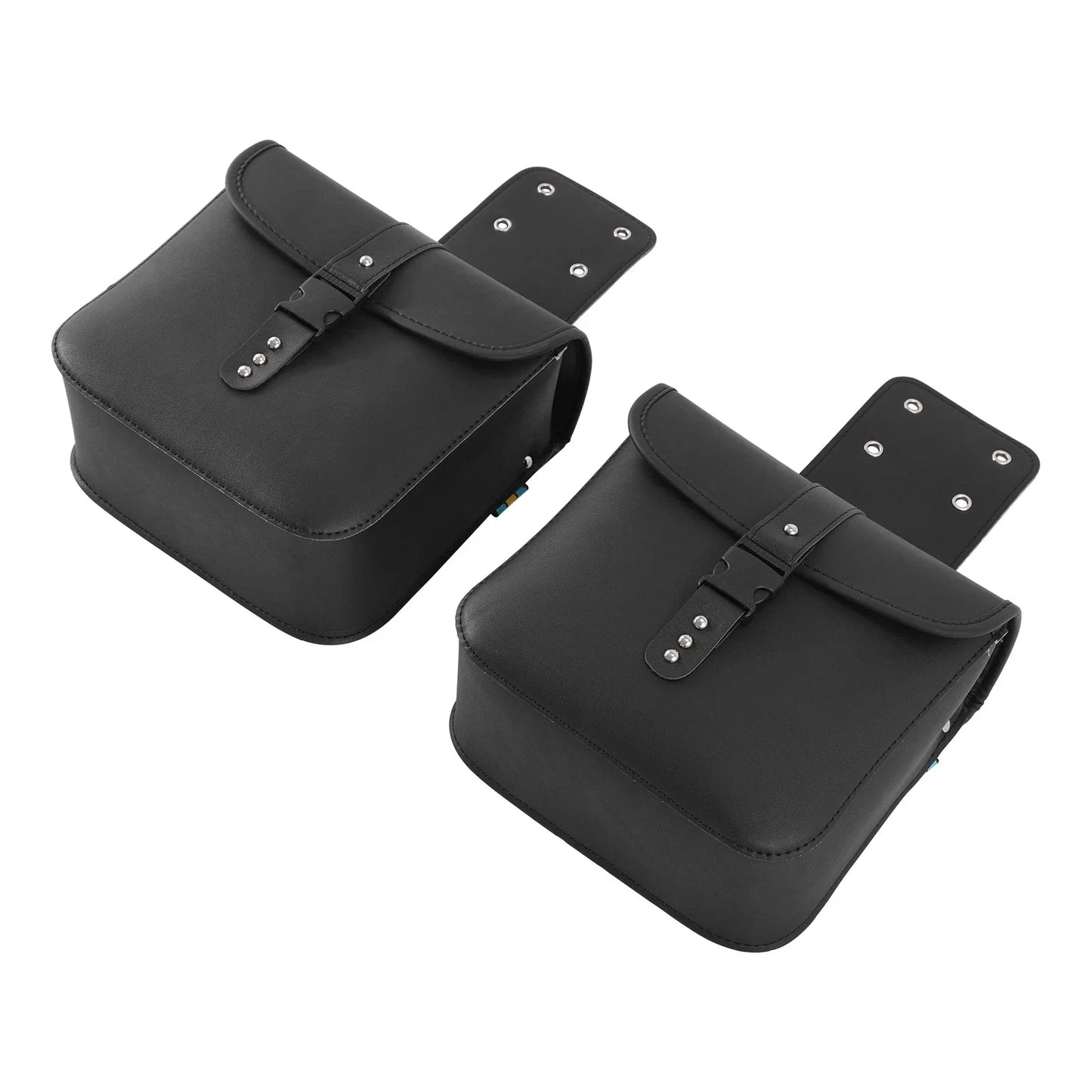 PU Leather Saddle Bags for Harley, Suzuki, Honda (Fits Various Models)