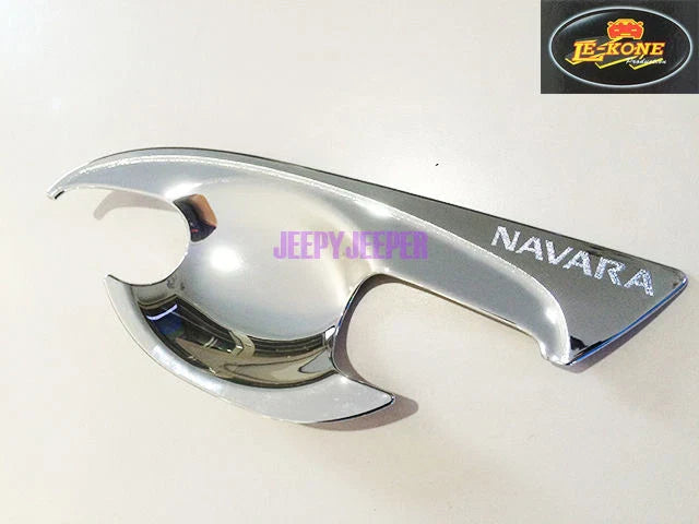 Chrome Door Handle Cover Insert Bowl Trim for Nissan Navara NP300 (2015)