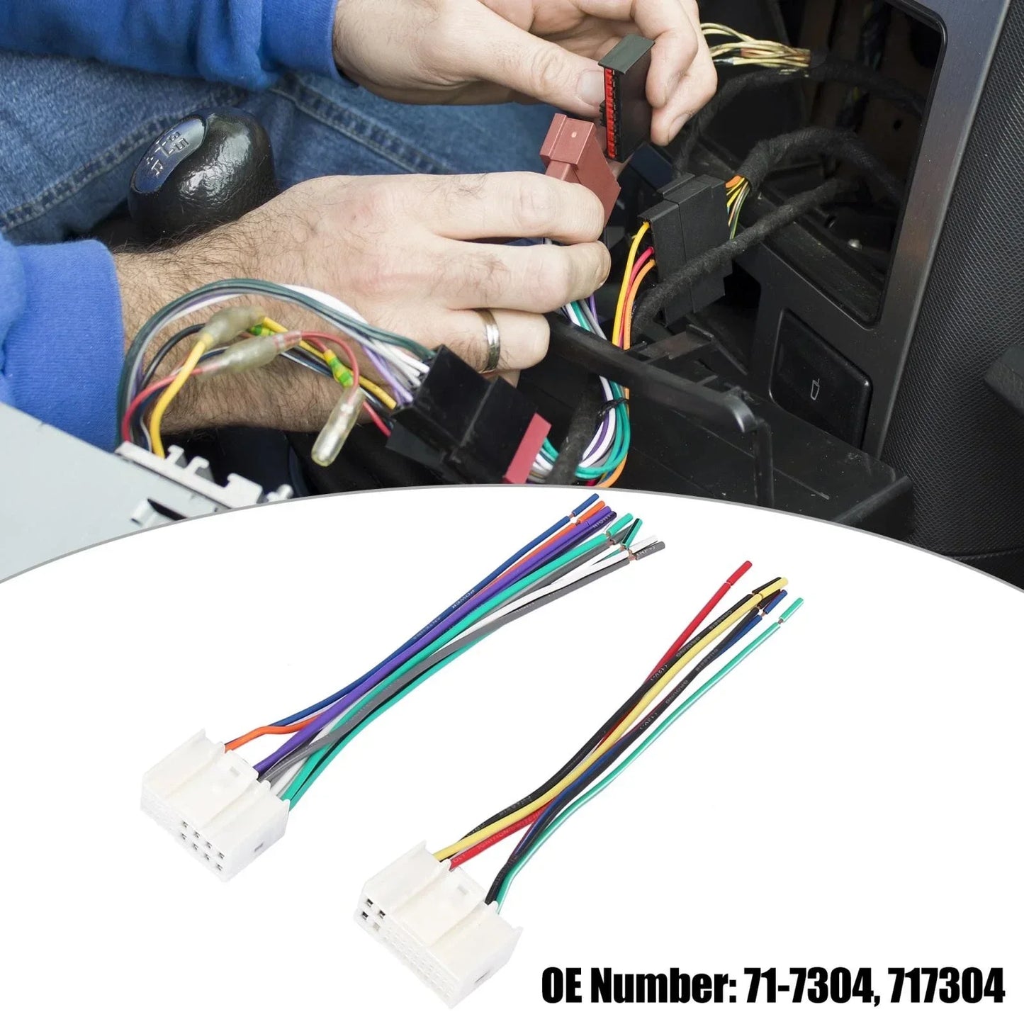 Car Stereo CD Player Wiring Harness Set for Kia Rio (2001-2005)