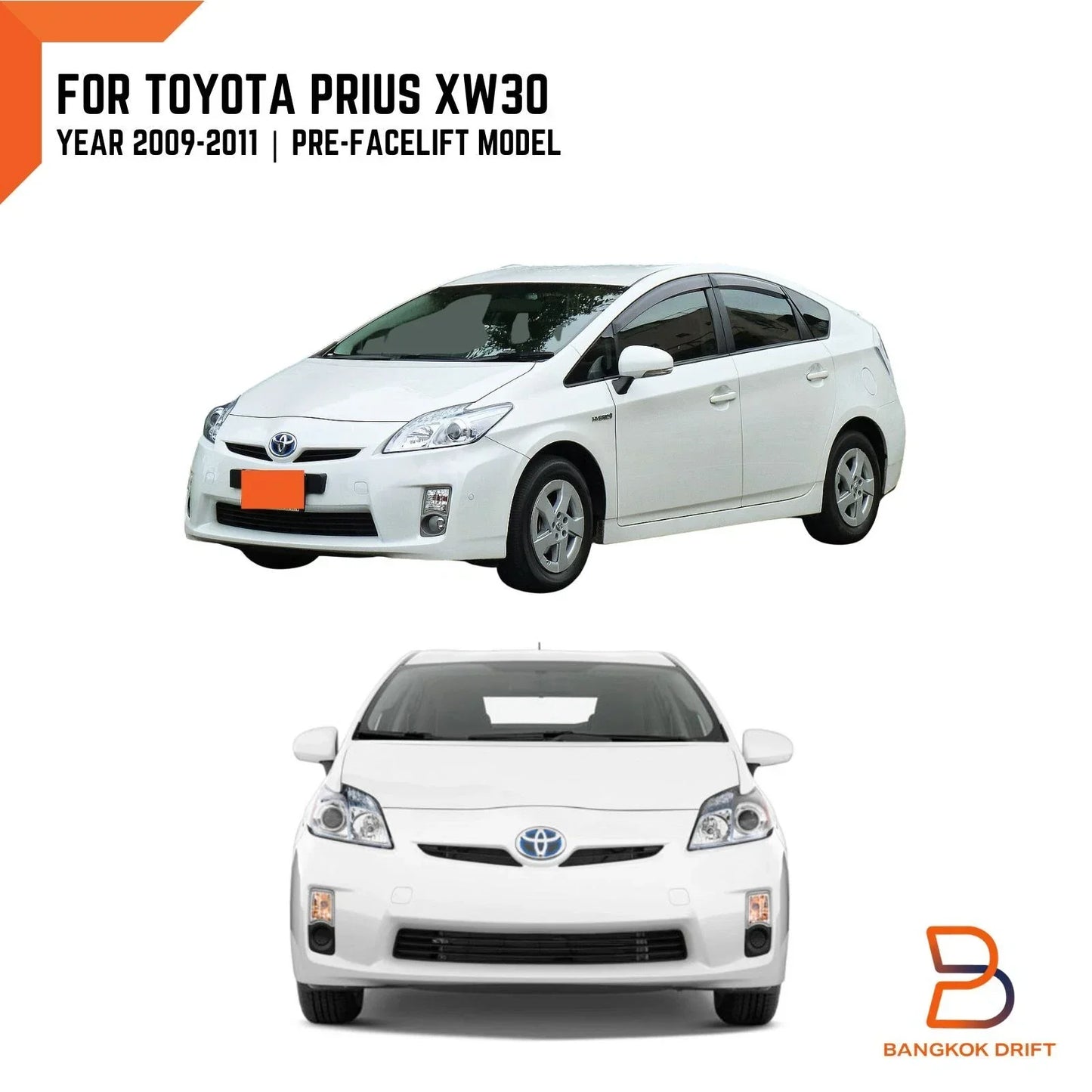 Fog Lamp Spot Light for Toyota Prius XW30 (2009-2011)