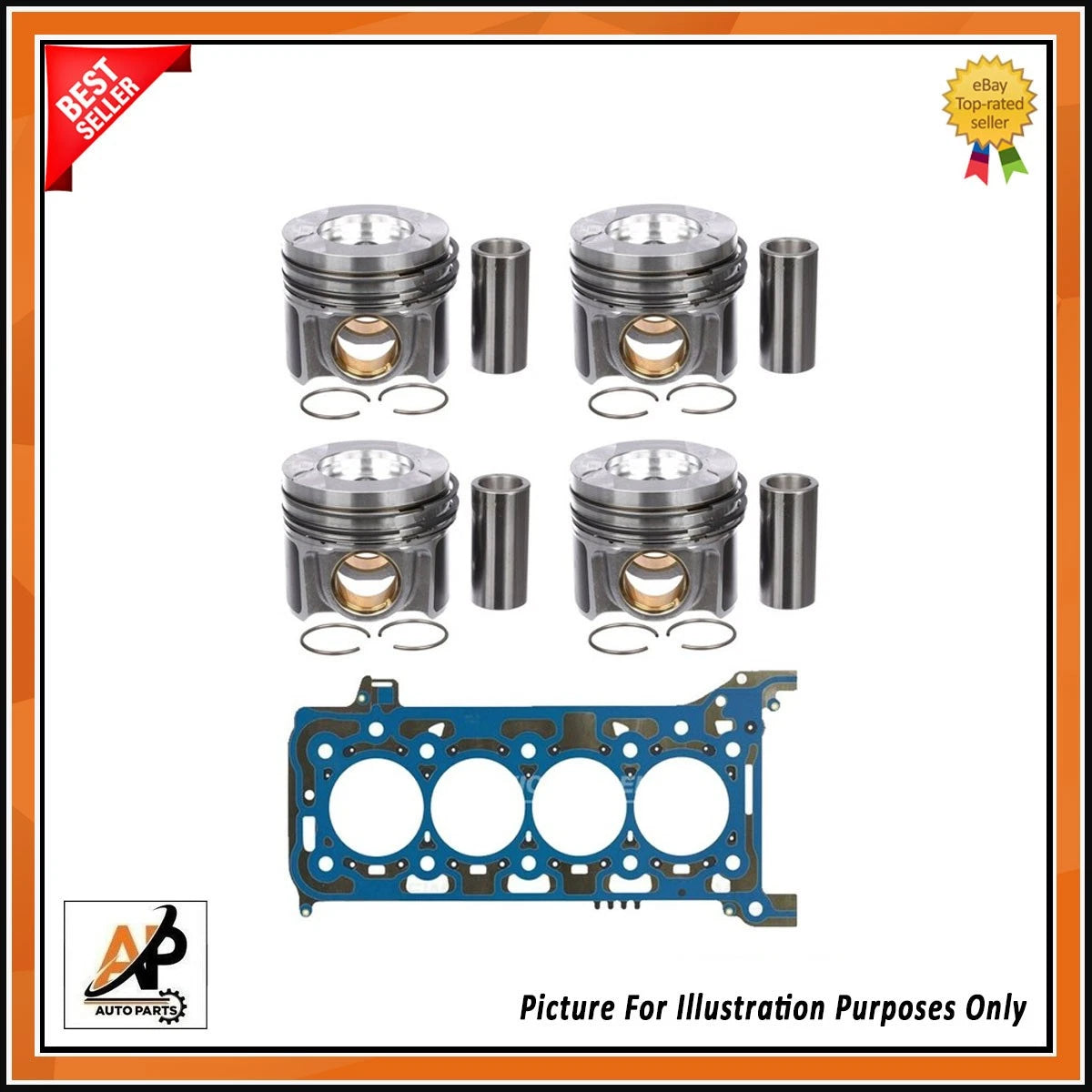 Engine Head Gasket and Piston Kit Replacement for Ford Transit 2.0 EcoBlue (2016–2024)