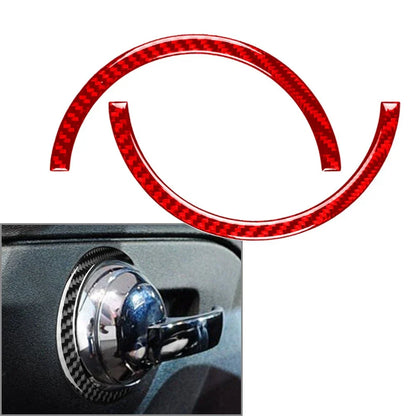 Carbon Fiber Inner Door Handle Trim Cover for Fiat 500 (2012-2015)