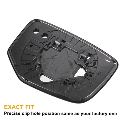 Left Side White Mirror Glass w/ Back Non-Heated for Honda Accord (2008-2010)