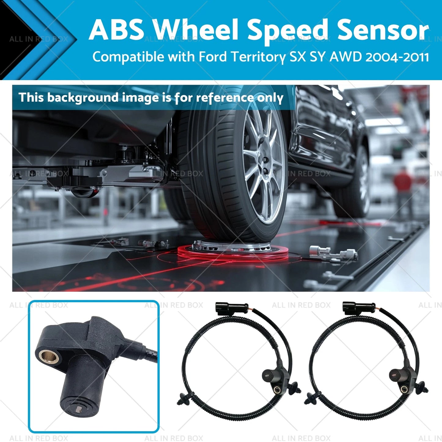 ABS Wheel Speed Sensors LH+RH for Ford Territory SX SY AWD (2004-2011)