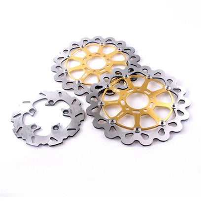 Brake Disc Rotors Front & Rear 3 x For Suzuki TL1000R GSXR750 GSXR600 (1997-2001)