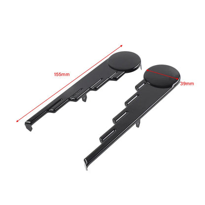 Black Saddlebag Trim Speed Ball Wing for Harley Touring Road King (2009-2023)
