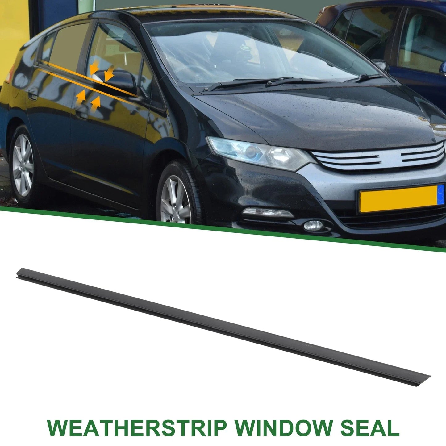Rear Left Weatherstrip Window Seal for Honda Insight (2010-2014)