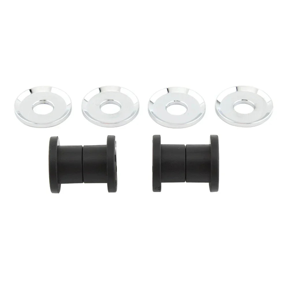Black Silver Handlebar Riser Bushings for Harley Softail 114 (2018-2023)