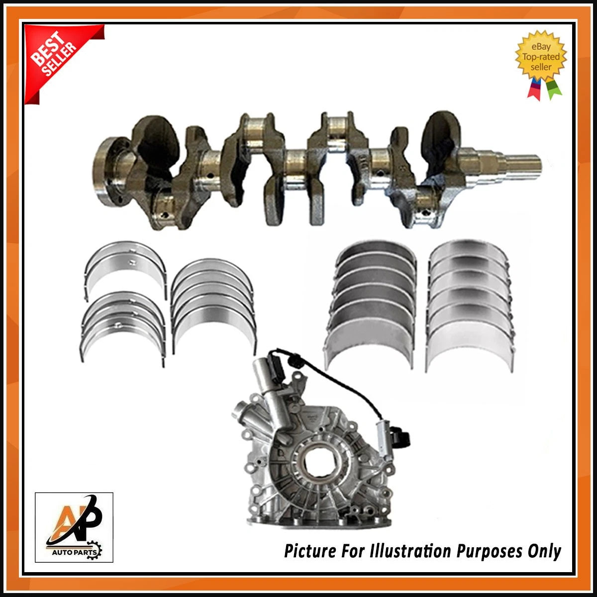 Crankshaft with Engine Rebuild Kit for Peugeot 1.5D BlueHDi (2014–2021)