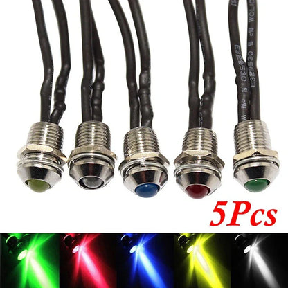 Indicator Light / 5x12V / LED Dash Panel Lamp for Auto Car Boat