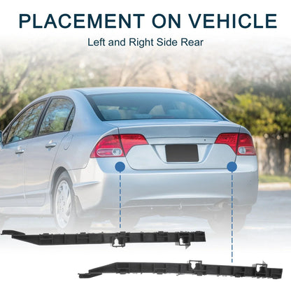 Rear Bumper Retainer Bracket for Honda Fit (2007-2013) - 1 Pair