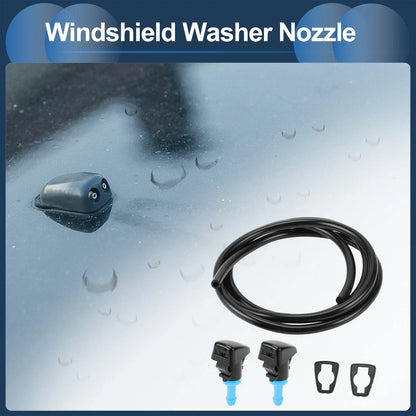 Windshield Washer Nozzle & Gasket, Fluid Hose for Dodge (Fits 2001-2006)