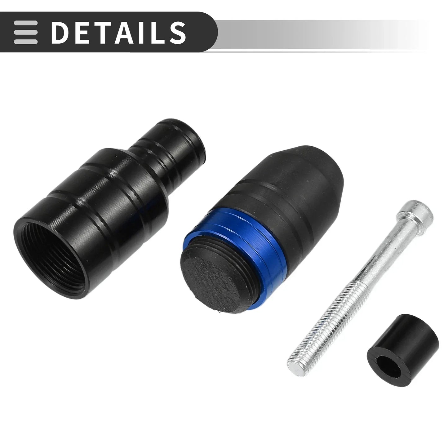 Motorcycle Frame Slider Exhaust Anti-Crash Protector for Honda  2 x Blue