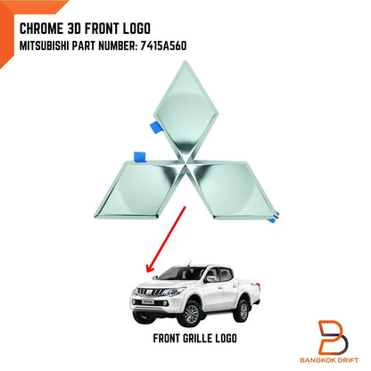 Front Grille Logo Emblem for Mitsubishi Triton Ute (2015-2019)