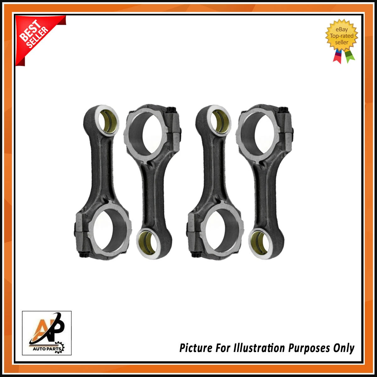 Connecting Rod Set Heavy Duty for Toyota Hilux Hiace Vigo 2.5D (2011–2015)