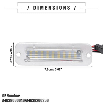 2 x LED License Plate Lights for Mercedes-Benz G500 (2013-2021)
