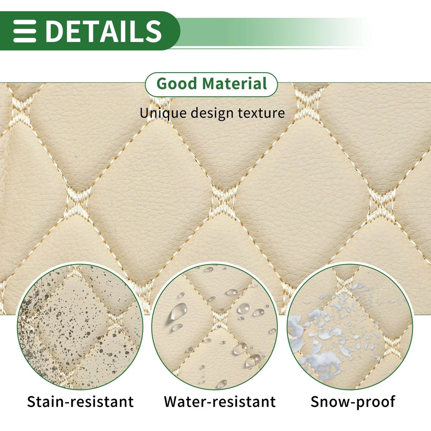 Heightened Edge Cargo Liner Trunk Mat for Honda CRV Hybrid (2017-2021) Beige