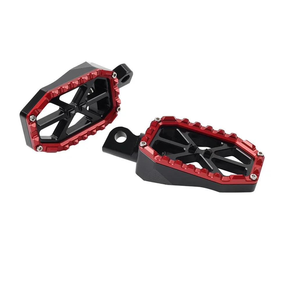 Rear Foot Pegs for Harley Electra Glide Classic Black/Red