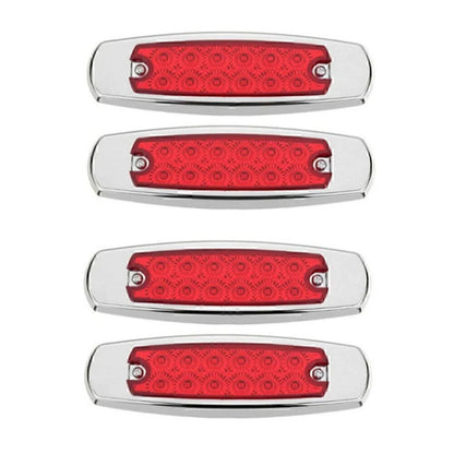 1 Red LED Sealed Side Marker Clearance Lights for Truck Trailer (12V)