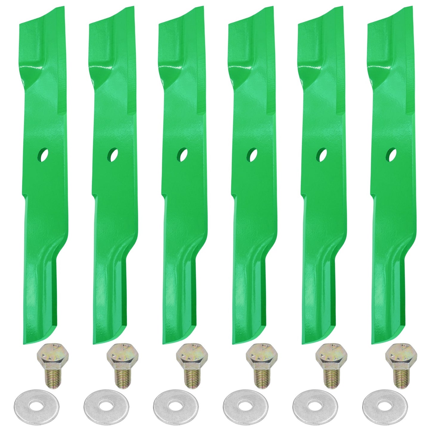 Deck Blades with Bolts Kit for Hustler Super Mini Z and FasTrak (44 inch)