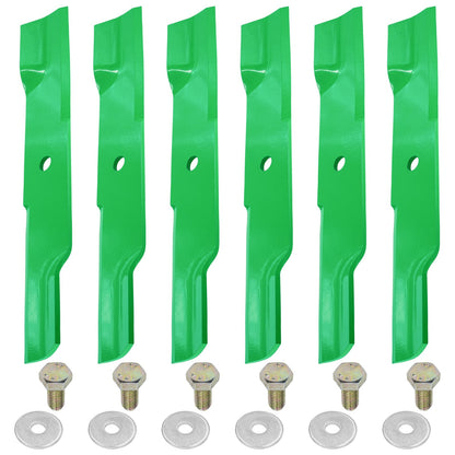 Deck Blades with Bolts Kit for Hustler Super Mini Z and FasTrak (44 inch)