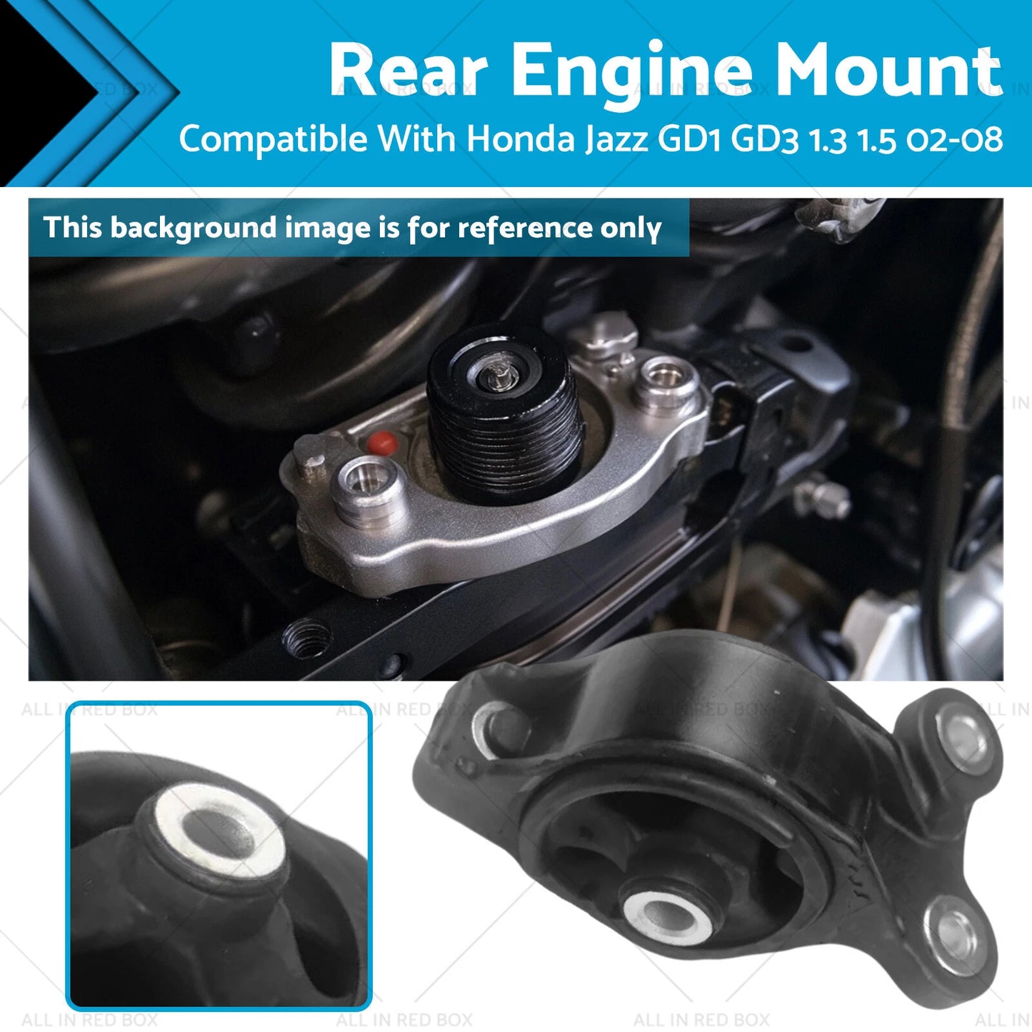 Rear Motor Mount for Honda Jazz GD1 GD3 L13A1 L15A1 1.3L 1.5L (2002-2008)