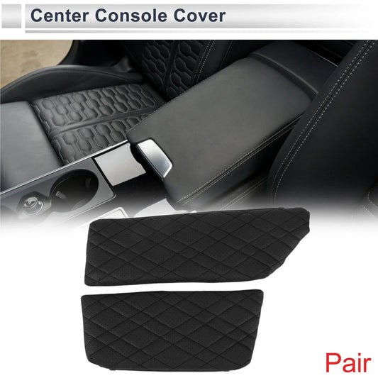 Center Console Cover with Storage Bag for BMW 5 Series (2011-2017) Black