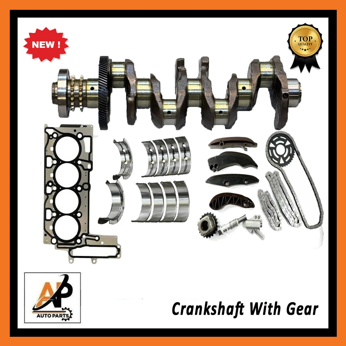 Crankshaft with Gear Engine Rebuild Kit for BMW N47 2.0 (2007–2015)