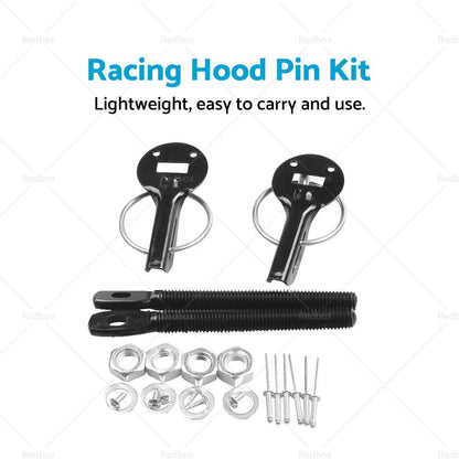 Racing Mount Bonnet Hood Lock Latch Pins for Universal Cars