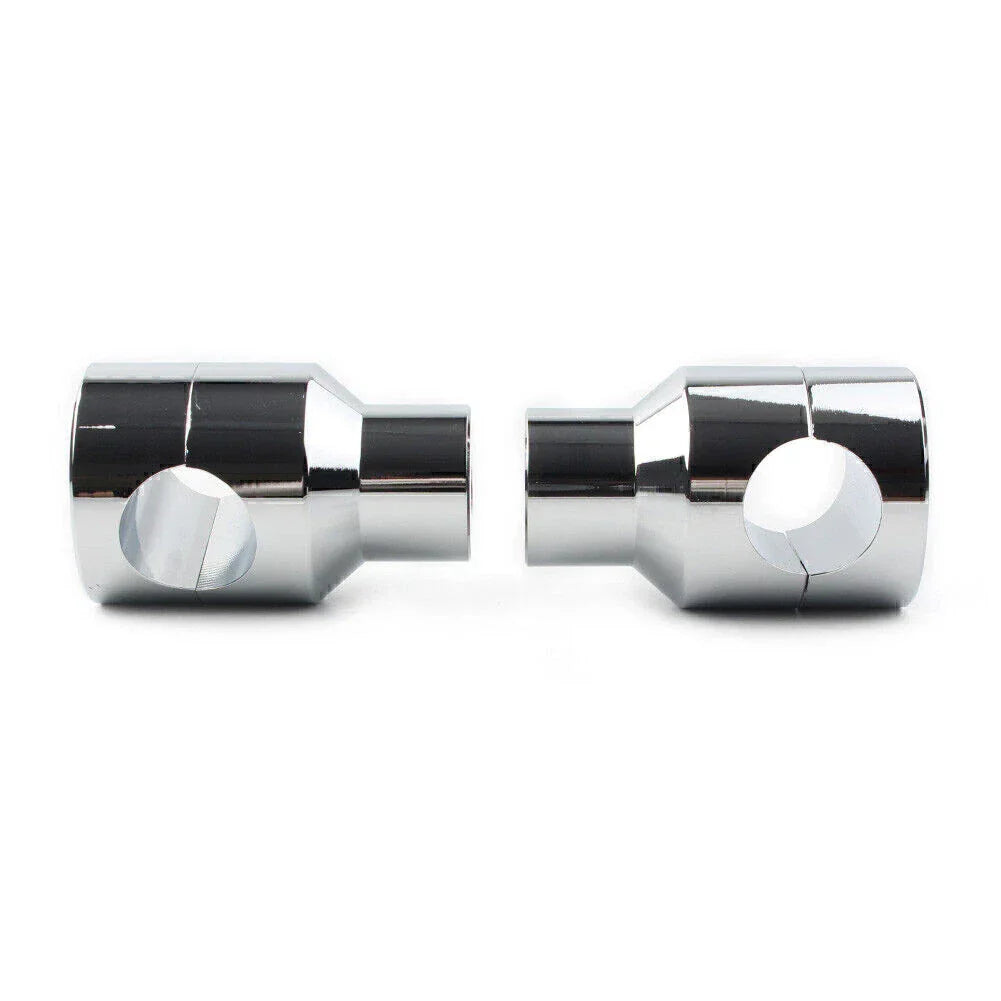 Handlebar Mount Adapter Risers Clamp for Honda Harley Chrome