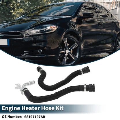 Heater Hose for Dodge Dart (2013-2016) - Engine Radiator Coolant Hose 1 x Set