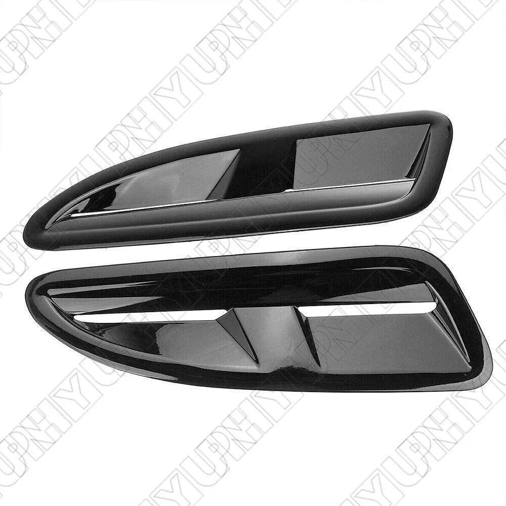 Front Bonnet Vent Outlet Cover Trim Black ABS for Jaguar XKR XK8 (2000-2009)