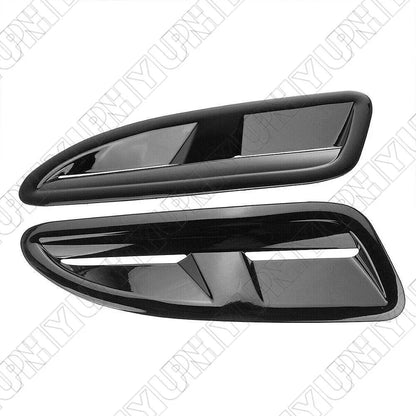 Front Bonnet Vent Outlet Cover Trim Black ABS for Jaguar XKR XK8 (2000-2009)